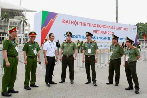 Giám đốc Công an Hà Nội kiểm tra công tác bảo đảm an ninh - an toàn SEA Games 31