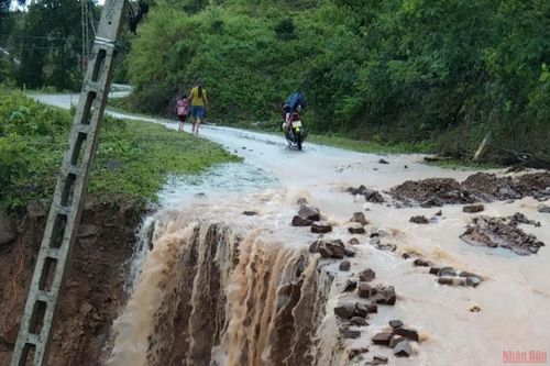 Mưa lũ gây nhiều thiệt hại ở Bắc Giang