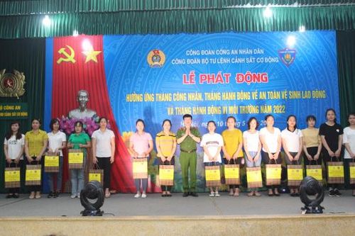 Bộ Tư lệnh Cảnh sát cơ động chăm lo, hỗ trợ đoàn viên Công đoàn