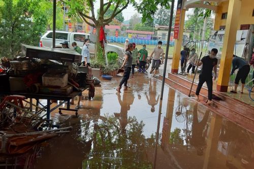 Bắc Giang: Khắc phục mưa lũ, đưa học sinh trở lại trường an toàn