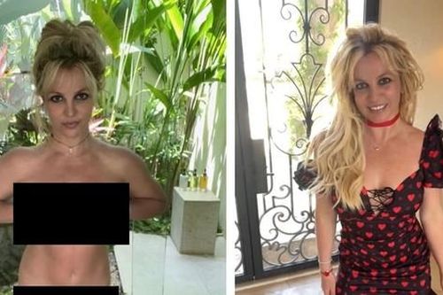 Britney Spears liên tục tung ảnh khỏa thân gây tranh cãi, Kim Kardashian 'nằm không dính đạn'