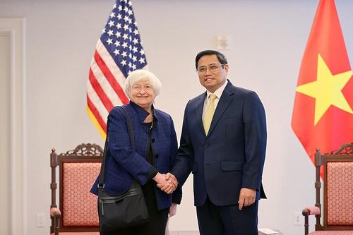 Thủ tướng Phạm Minh Chính tiếp Bộ trưởng Tài chính Janet Yellen