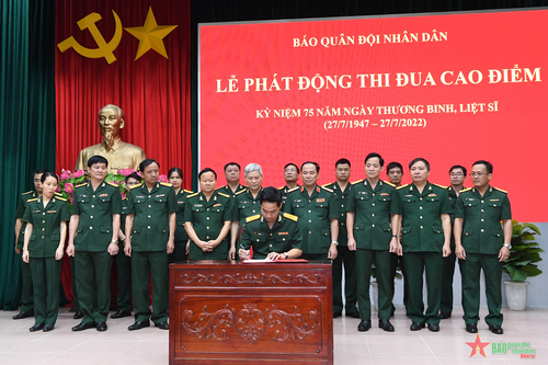Báo Quân đội nhân dân phát động đợt thi đua cao điểm kỷ niệm 75 năm Ngày Thương binh-Liệt sĩ