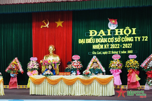 Đại hội đại biểu Đoàn cơ sở Công ty 72 (Binh đoàn 15) nhiệm kỳ 2022 - 2027