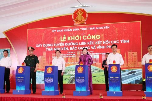Khởi công tuyến đường kết nối ba tỉnh Thái Nguyên - Bắc Giang - Vĩnh Phúc