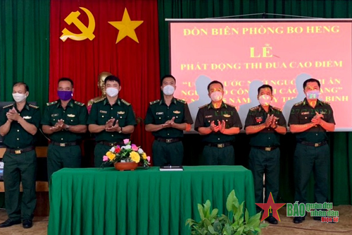 100% cán bộ, chiến sĩ tích cực tham gia đóng góp quỹ đền ơn đáp nghĩa