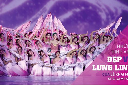 Những hình ảnh đẹp và lung linh của Lễ khai mạc SEA Games 31
