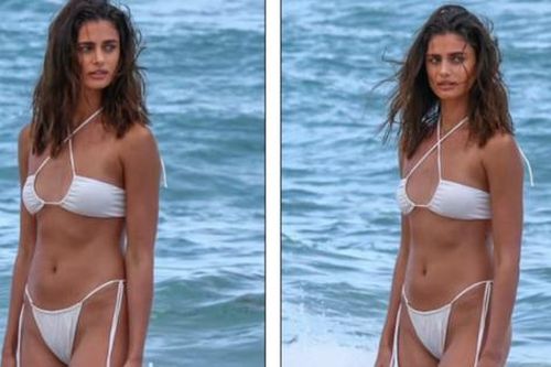 'Thiên thần nội y' Taylor Hill chụp ảnh bikini phô đường cong tuyệt mỹ