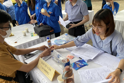 Phiên giao dịch việc làm lưu động tại Mê Linh, Hà Nội
