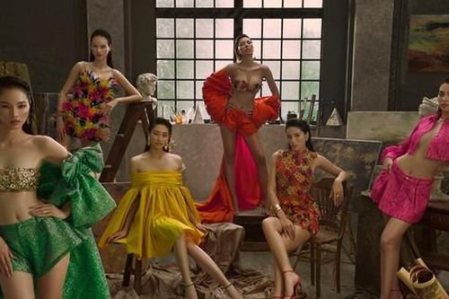 Hoa hậu Tiểu Vy, Lương Thùy Linh đọ sắc cùng các siêu mẫu trong BST mới của Lê Thanh Hòa