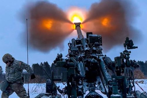 Video pháo 155 mm do Mỹ viện trợ khai hỏa tại chiến trường Ukraine