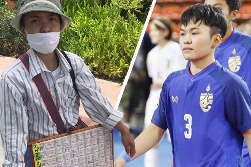 Xúc động với phần thưởng của cô gái bán vé số dạo, người hùng futsal Thái Lan