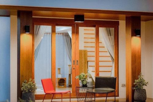 Nhà cấp 4 chữ L như khung cảnh phim Hàn Quốc, phòng tắm ngập tràn ánh nắng