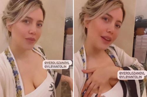Wanda Nara lại khiến NHM sôi sục với bộ áo tắm hươu cao cổ