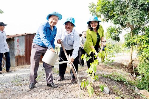 Hội Liên hiệp Phụ nữ tỉnh An Giang phát động trồng cây xanh kỷ niệm 132 năm Ngày sinh Chủ tịch Hồ Chí Minh