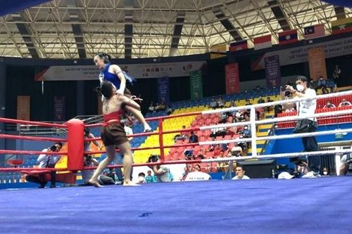 Đội tuyển Muay Việt Nam giành Huy chương Bạc ở nội dung Waikru (biểu diễn)
