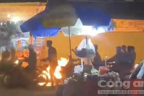 Triệu tập nhóm đối tượng cầm hung khí rượt đuổi, ném bom xăng trong đêm