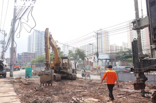 TP.HCM: Đường Lương Định Của thi công trở lại sau thời gian dài 'đắp chiếu'