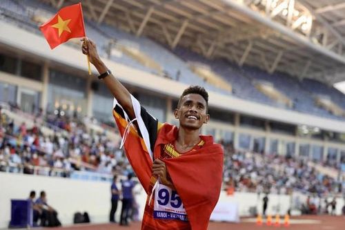 Xúc động khoảnh khắc ăn mừng tấm HCB quý hơn vàng của VĐV Timor Leste
