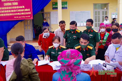 Đoàn Kinh tế-Quốc phòng 379 (Quân khu 2): Khám bệnh, cấp thuốc miễn phí cho hơn 600 lượt người