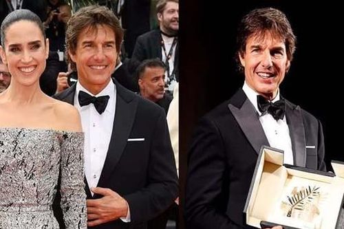 Tom Cruise tình tứ với bạn diễn trên thảm đỏ Cannes