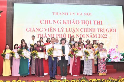 Hà Nội: Chung khảo Hội thi giảng viên lý luận chính trị giỏi năm 2022