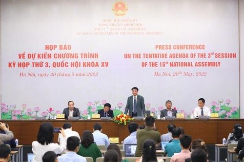 Kỳ họp thứ 3 - Quốc hội khóa XV sẽ họp tập trung, khai mạc vào ngày 23/5