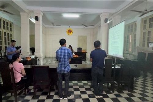 VKSND quận Ngô Quyền phối hợp tổ chức phiên tòa công bố tài liệu, chứng cứ bằng hình ảnh