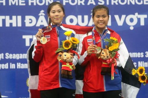 SEA Games 31: Các tay vợt Thái Lan thống trị nội dung đôi nữ