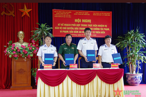 Tăng cường phối hợp bảo đảm an ninh trật tự trên biển