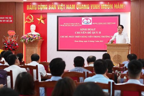 Phú Thọ: Đề xuất giải pháp phát triển đảng viên là học sinh