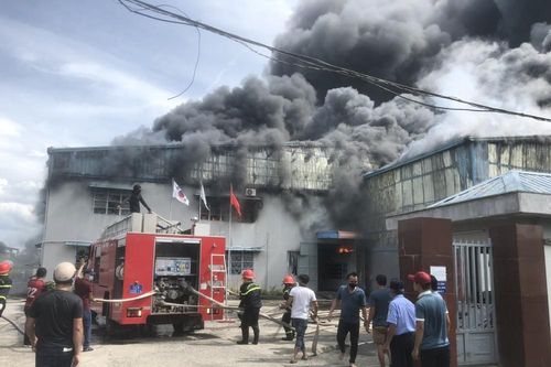 Quảng Nam: Cháy lớn tại công ty may thuộc Cụm công nghiệp Trảng Nhật 1