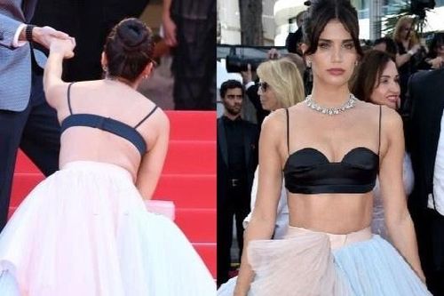 Thiên thần nội y ngã trên thảm đỏ Cannes
