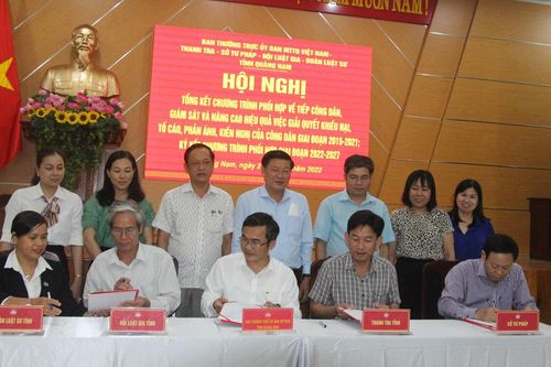 Các tổ hòa giải toàn tỉnh Quảng Nam hòa giải thành 82,6% số vụ tiếp nhận