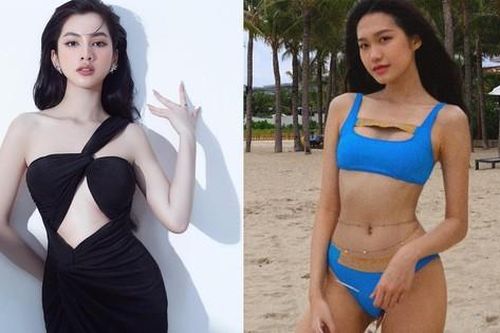Cẩm Đan diện váy xẻ chân ngực sexy, Doãn Hải My khoe dáng 'bỏng mắt' với bikini