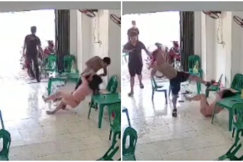 Xôn xao clip người đàn ông thẳng tay đánh đập cô gái dã man suốt nhiều phút trong quán ăn