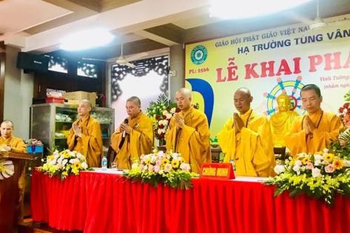 Vĩnh Phúc: Hạ trường chùa Tùng Vân tổ chức lễ khai pháp khóa An cư kiết hạ Phật lịch 2566