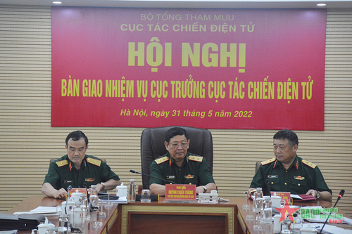 Bàn giao nhiệm vụ Cục trưởng Cục Tác chiến điện tử