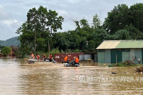 TP. Thái Nguyên: Một công nhân mất tích nghi bị lũ cuốn