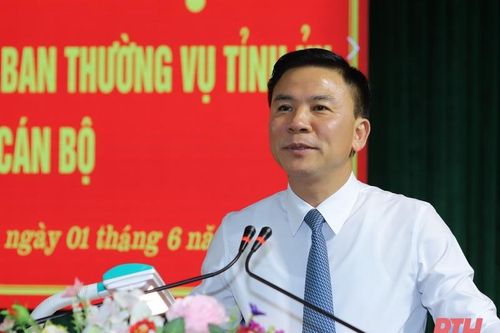 Đồng chí Phạm Tiến Dũng giữ chức vụ Bí thư Huyện ủy Ngọc Lặc