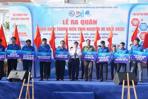 Tiền Giang tổ chức ra quân Chiến dịch Thanh niên tình nguyện hè
