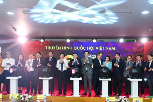 Chủ tịch Quốc hội dự lễ công bố bộ nhận diện mới Truyền hình Quốc hội Việt Nam