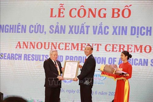Công bố kết quả nghiên cứu, sản xuất vaccine phòng bệnh dịch tả lợn châu Phi