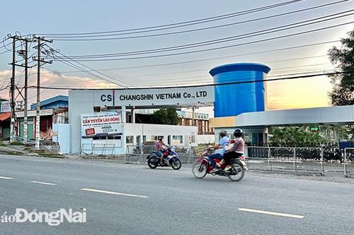 Cháy ở Công ty TNHH Changshin Việt Nam