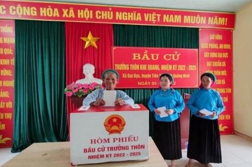 Quảng Ninh: Tỷ lệ cử tri đi bầu trưởng thôn, bản, khu phố nhiệm kỳ 2022-2025 cao hơn gần 5% so với kỳ trước
