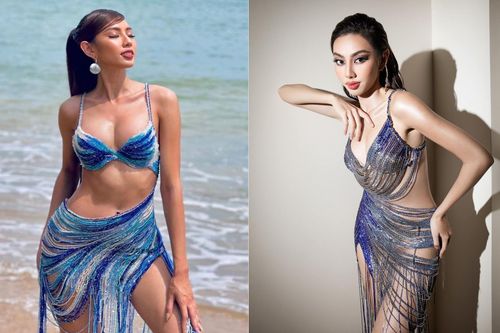 Diện lại kiểu váy 'nàng tiên cá' từng đi thi Miss Grand, Thùy Tiên khoe vóc dáng nóng 'bỏng mắt'