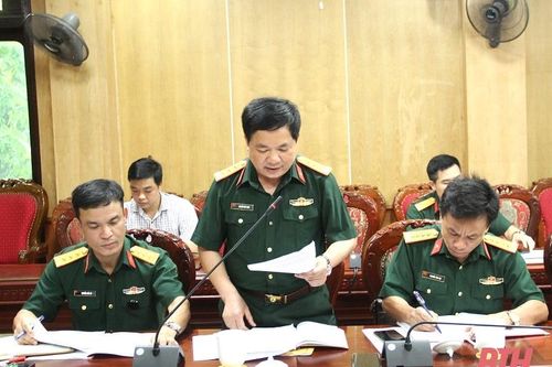 Họp Tiểu ban bảo đảm hậu cần, kỹ thuật diễn tập khu vực phòng thủ tỉnh năm 2022