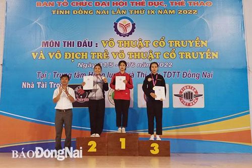 H. Vĩnh Cửu chiến thắng áp đảo Giải vô địch võ thuật cổ truyền Đại hội TDTT tỉnh