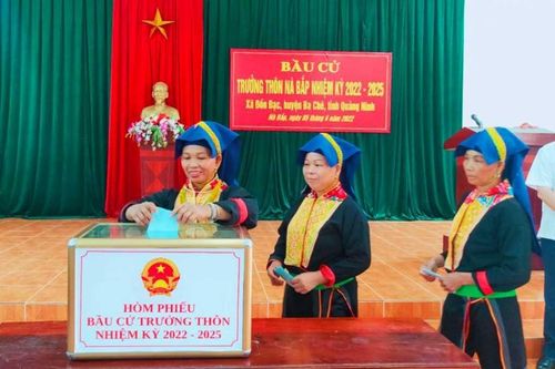 Quảng Ninh: Bầu cử trưởng thôn, bản, khu phố nhiệm kỳ 2022-2025 thành công tốt đẹp