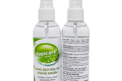 Vì sao dung dịch rửa tay sát khuẩn Happicare+ và Aerius-19 bị thu hồi?